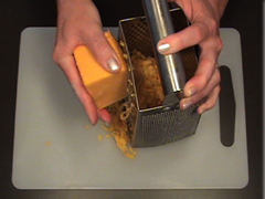 shred cheddar cheese
